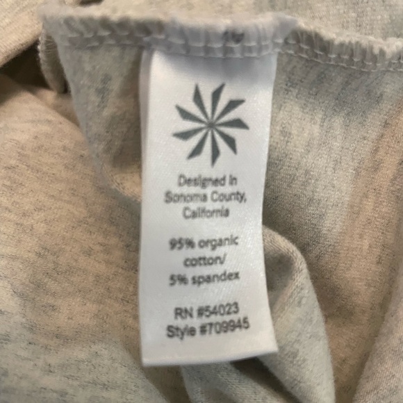 NWOT ATHLETA Senorita Organic Cotton Long Sleeve Dress Oatmeal heather SP - Picture 6 of 6